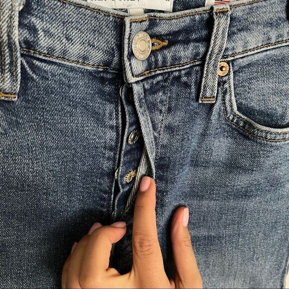 RE/DONE High Rise Ankle Crop Mid 80’s Wash - Picture 3 of 8